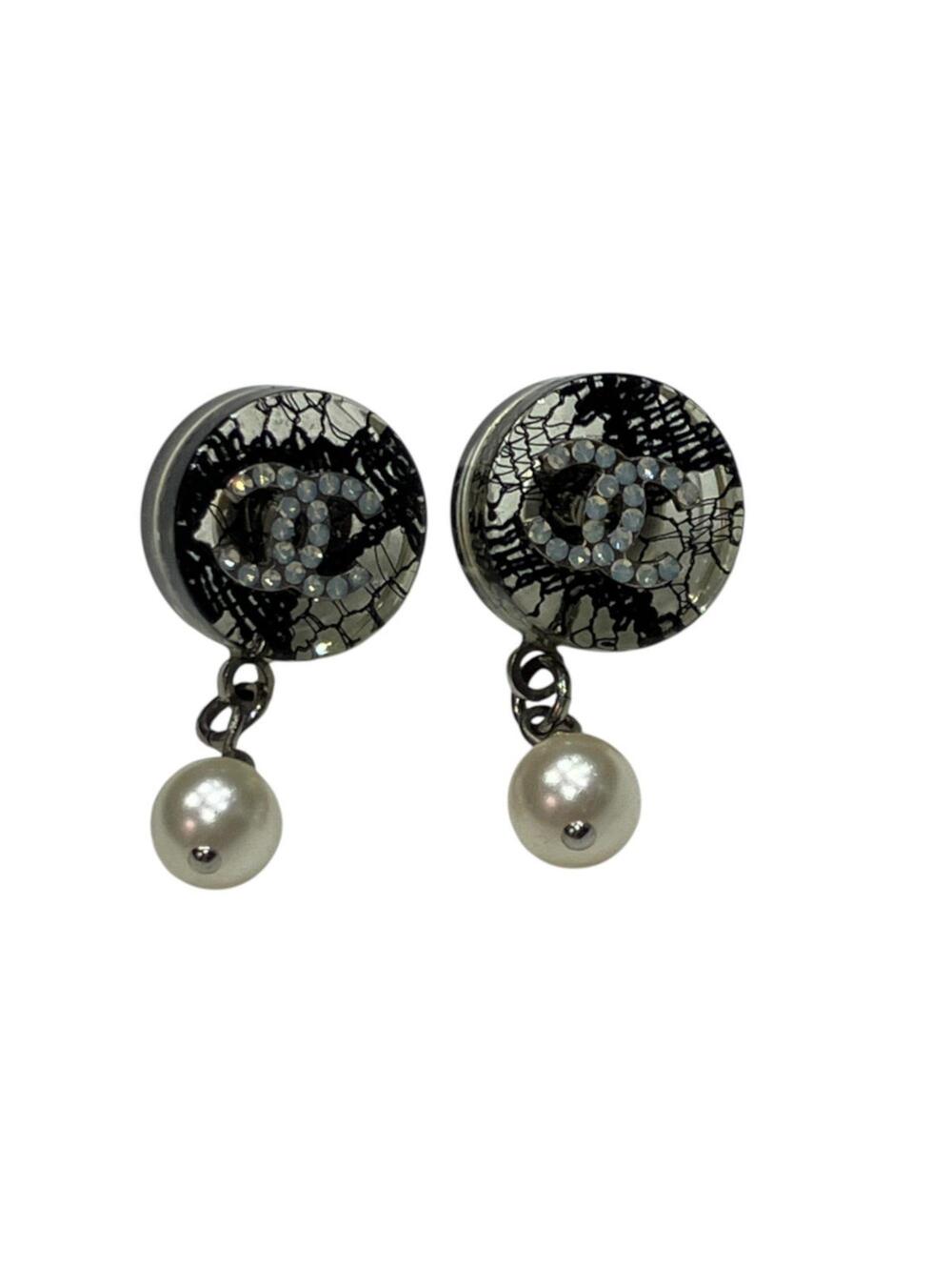 Chanel Cc Logo Earrings Metal #371322C45B